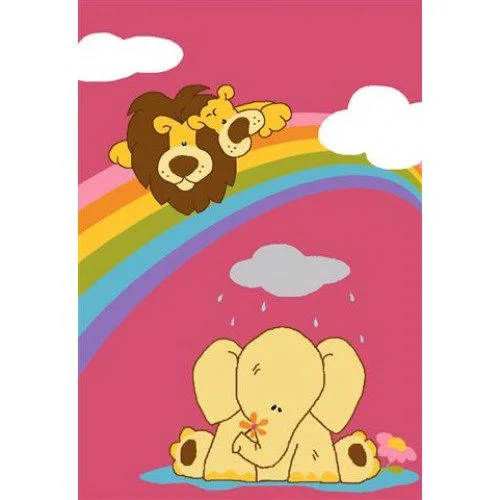 Детский коврик Слоненок и радуга в Калининграде