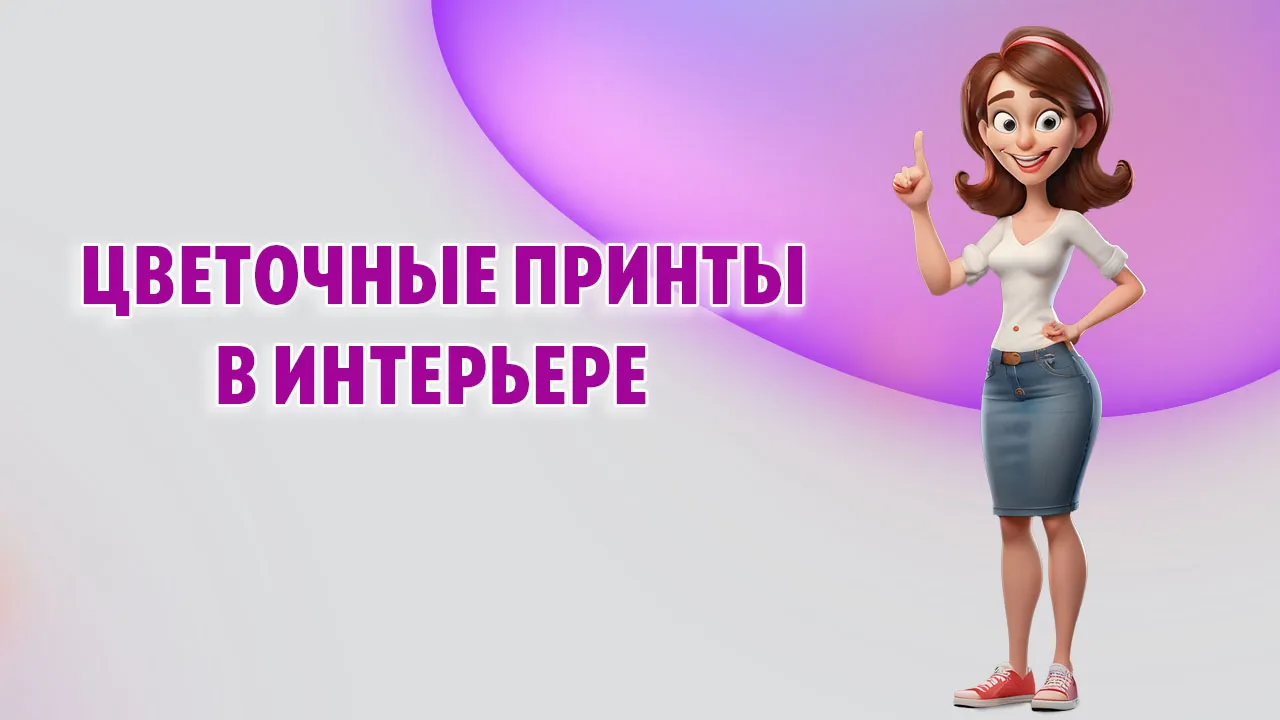 Цветочные принты в интерьере в Калининграде Цветочные принты в интерьере в Калининграде