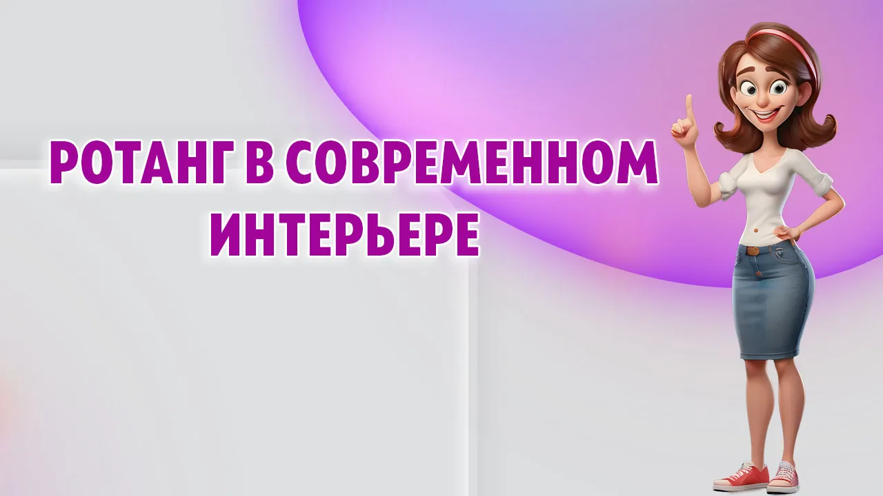 Ротанг в современном интерьере в Калининграде